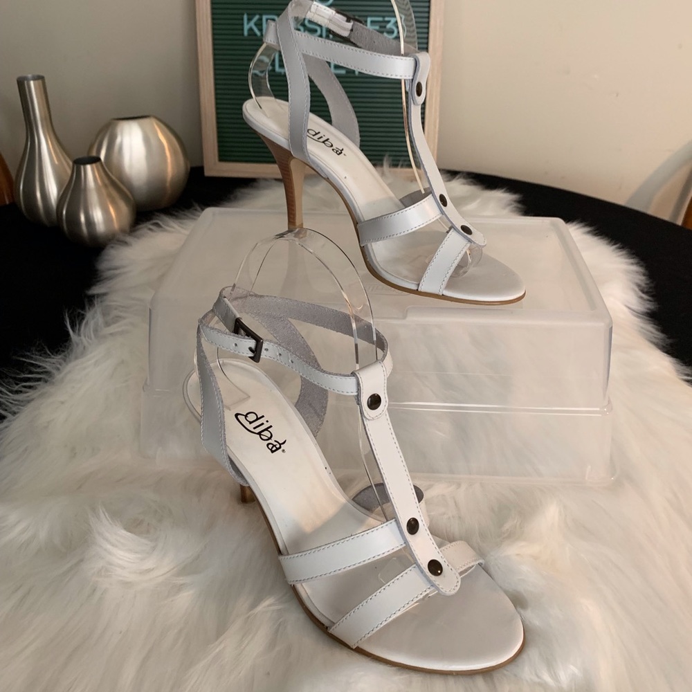 Diba White Sandals Size 7